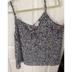 LOFT Navy Floral Camisole